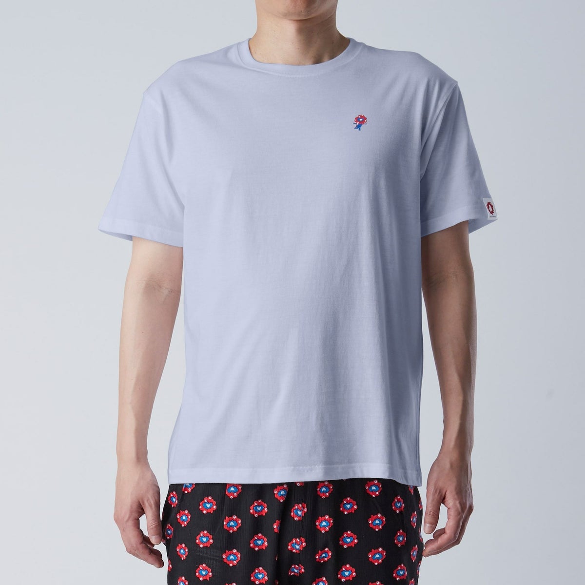 【メンズ】EXPO 2025 ミャクミャク 半袖丸首インナーTシャツ ワンポイント