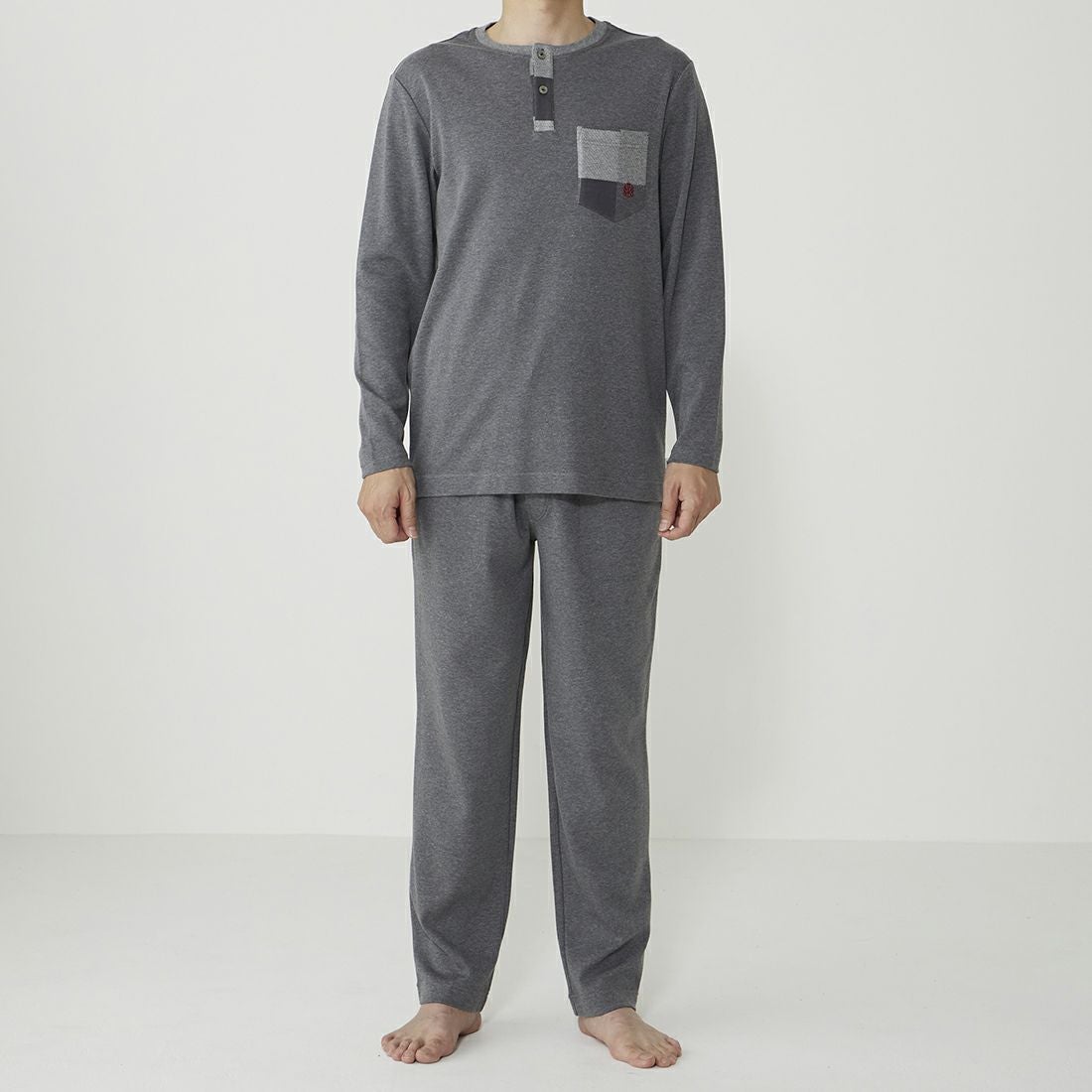 タケオキクチ 長袖ヘンリーネックシャツ