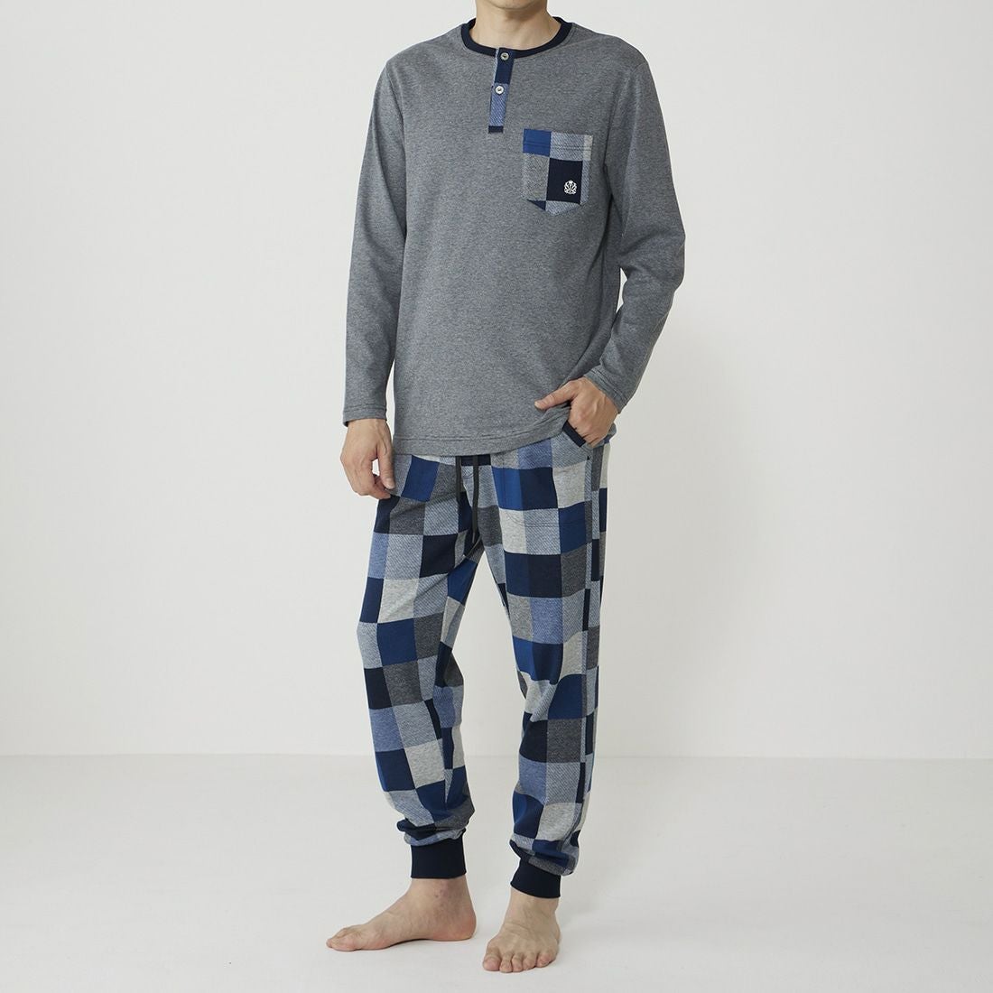 タケオキクチ 長袖ヘンリーネックシャツ