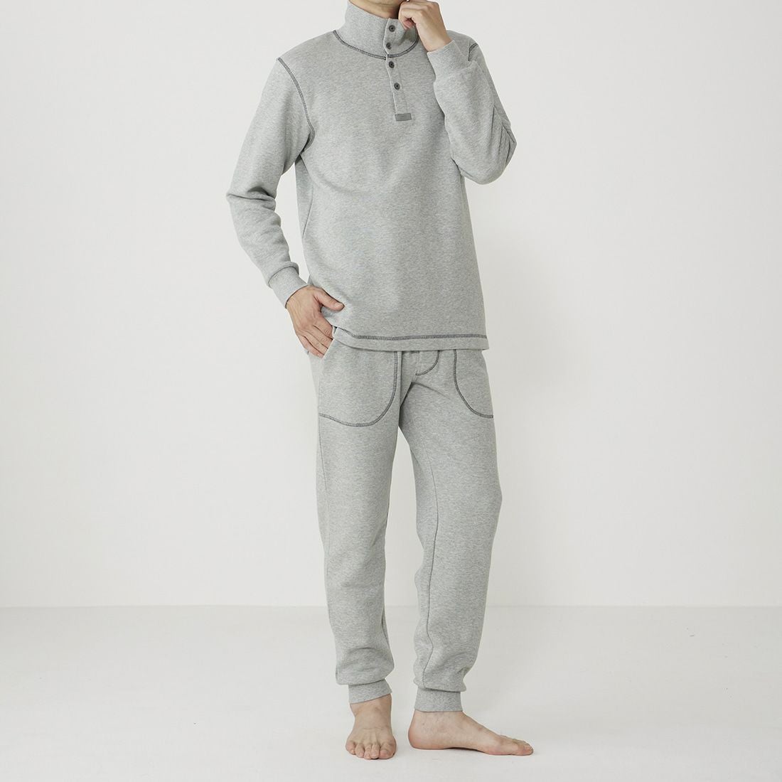 タケオキクチ 長袖ハイネックパジャマ