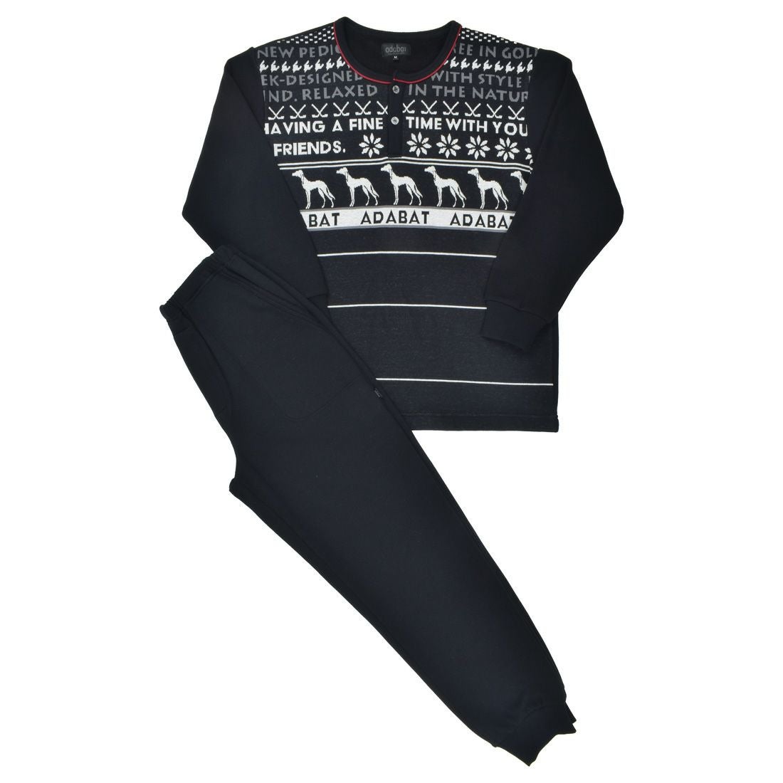 アダバット 長袖ニットパジャマ 