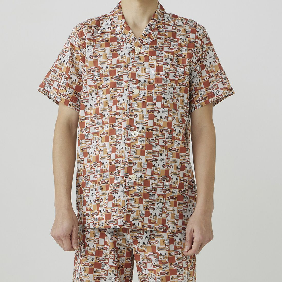 タケオキクチ 半袖テーラードパジャマ