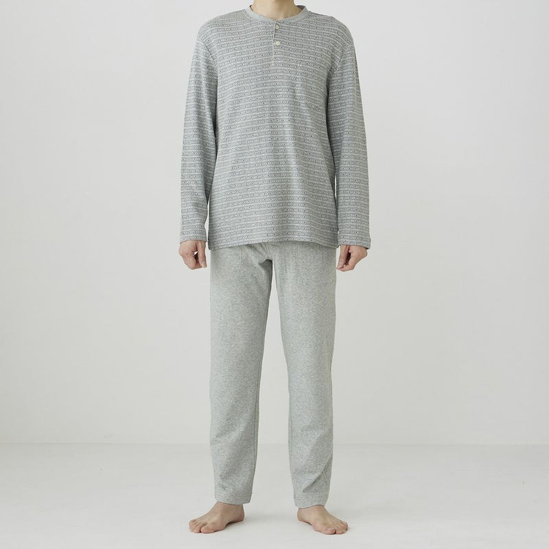 タケオキクチ 長袖ヘンリーネックパジャマ