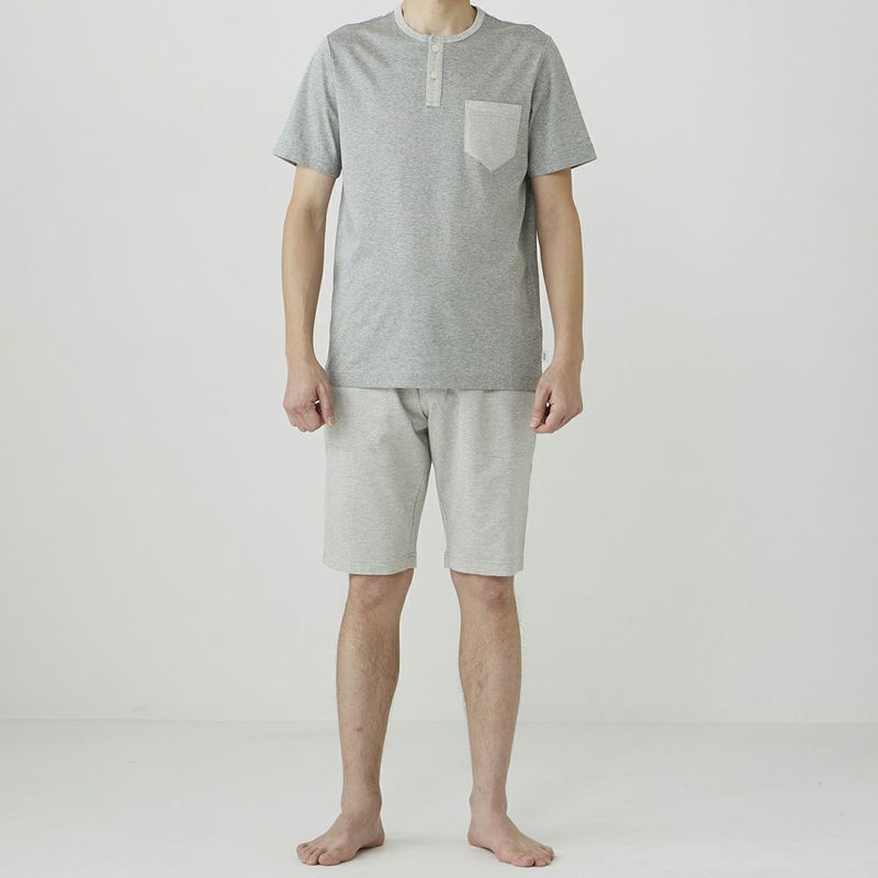タケオキクチ 半袖ヘンリーネックパジャマ