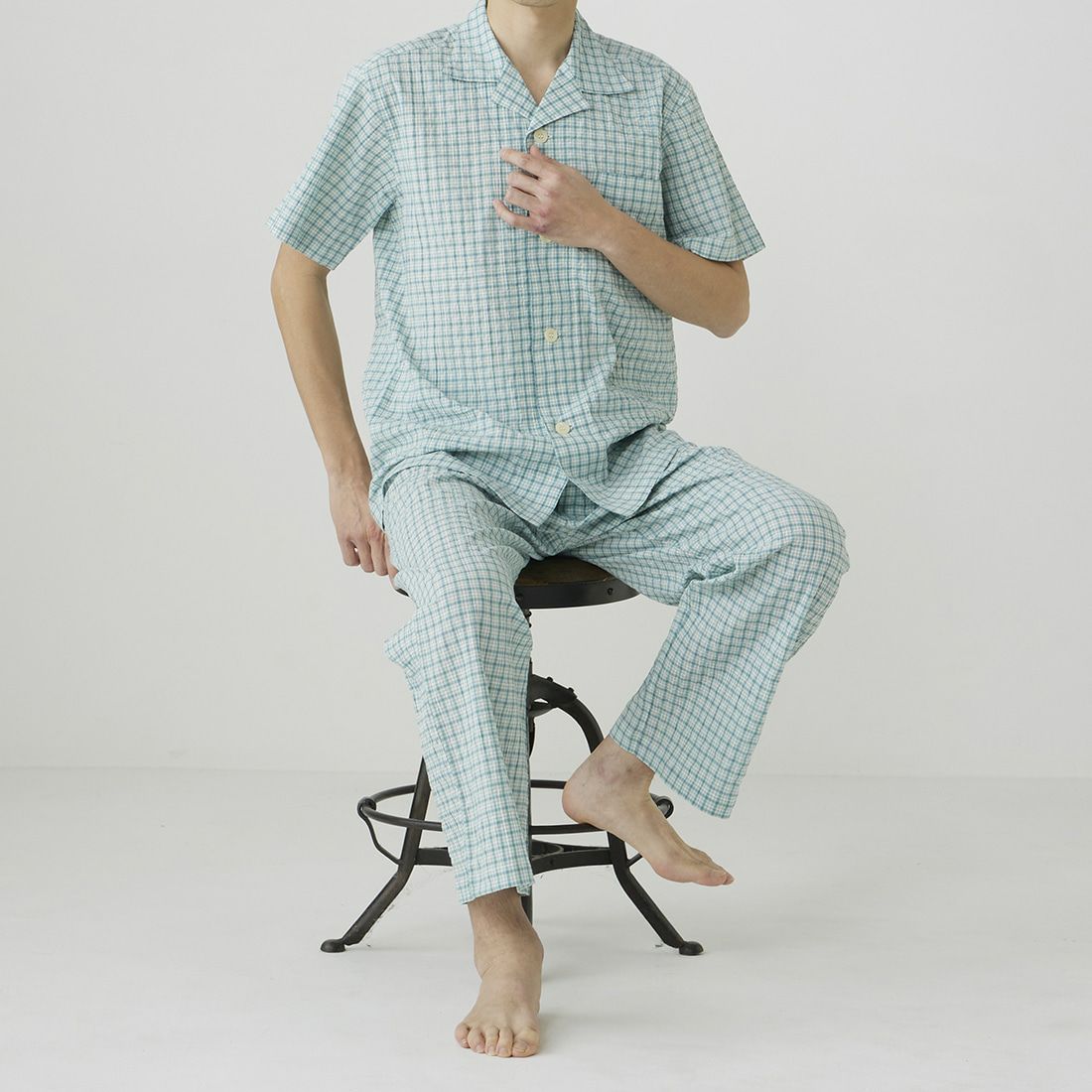 タケオキクチ 半袖テーラードパジャマ