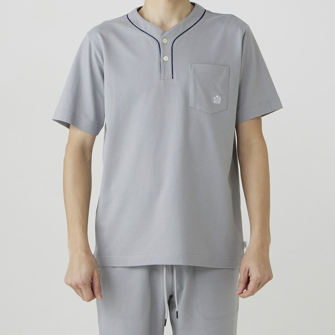 タケオキクチ 半袖ヘンリーネックシャツ