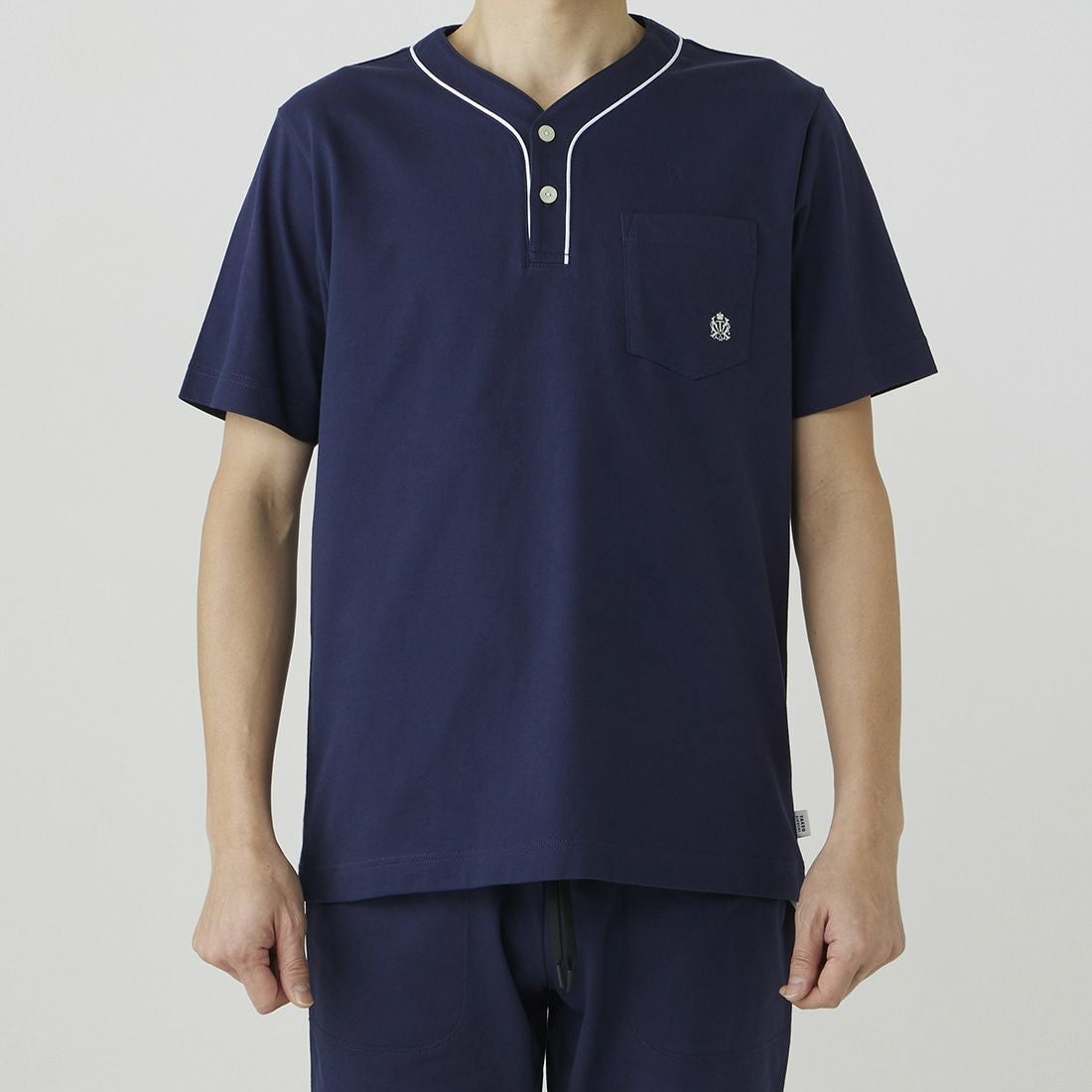 タケオキクチ 半袖ヘンリーネックシャツ