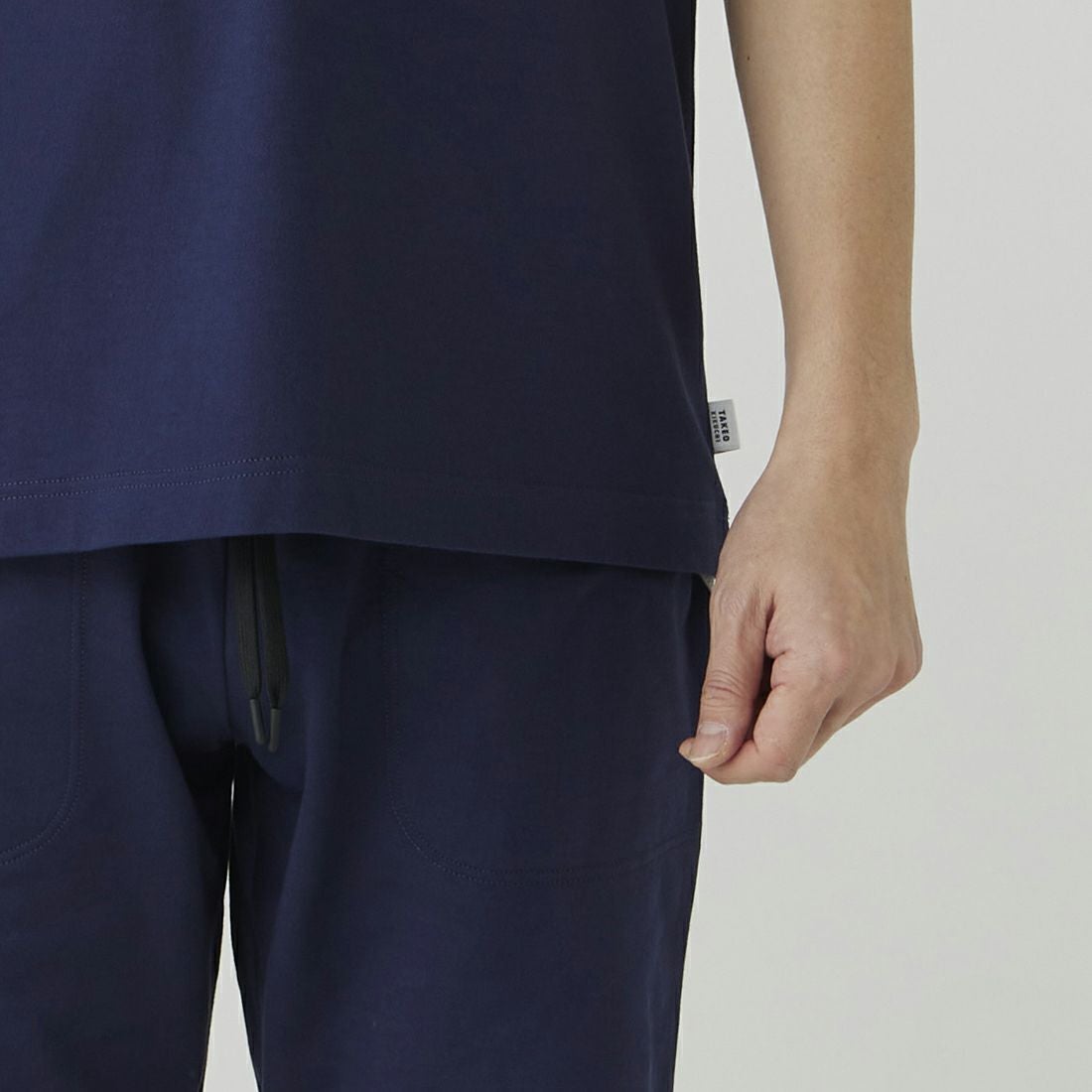 タケオキクチ 半袖ヘンリーネックシャツ